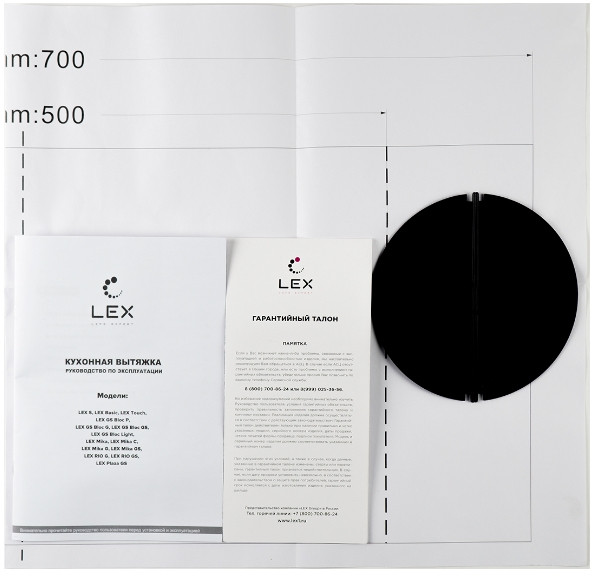 Вытяжка LEX GS Bloc G 600 серый