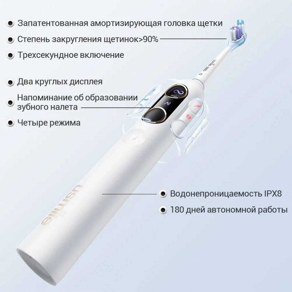 Электрическая зубная щетка Usmile Sonic Y10 Pro (белый)