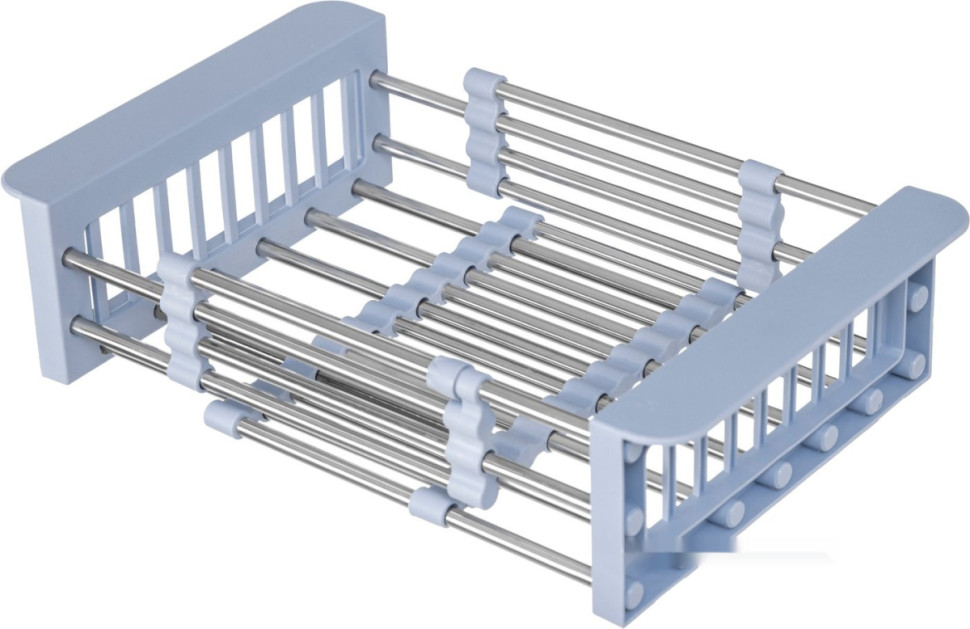Кухонная мойка Saniteco 6550-R + Spike F9S07000 (хром, с сифоном, дозатором и коландером)
