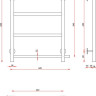 Полотенцесушитель Fincopper FCEB 63x50 (черный)