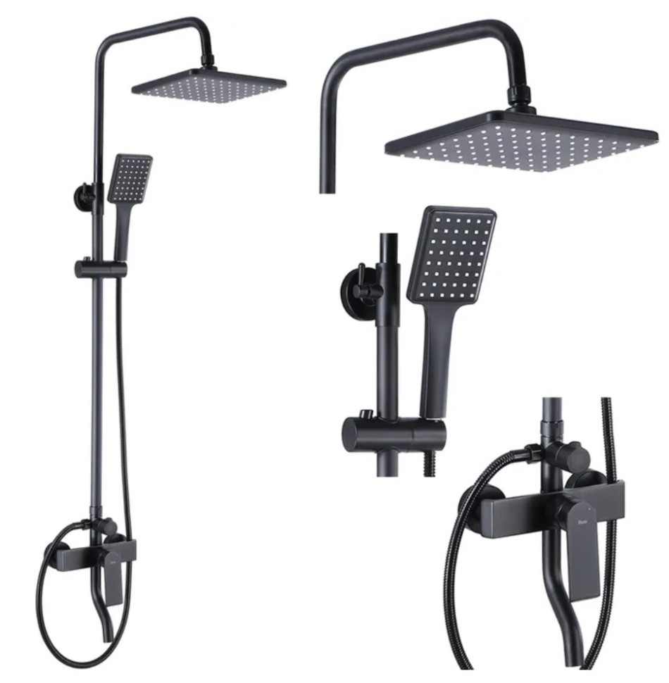 Душевая система Rea Hass Black B9968