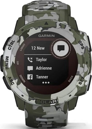 Умные часы Garmin Instinct Solar Camo Edition (лишайник)