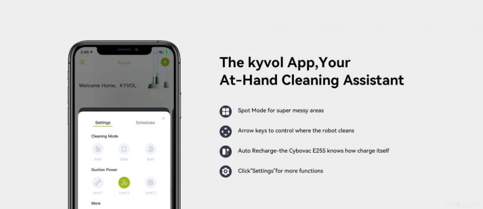 Робот-пылесос Kyvol Cybovac E25S (черный)