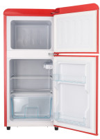 Холодильник с верхней морозильной камерой HARPER HRF-T120M (красный)