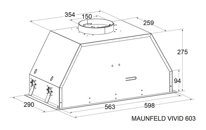 Вытяжка Maunfeld Vivid 603EM (черный)