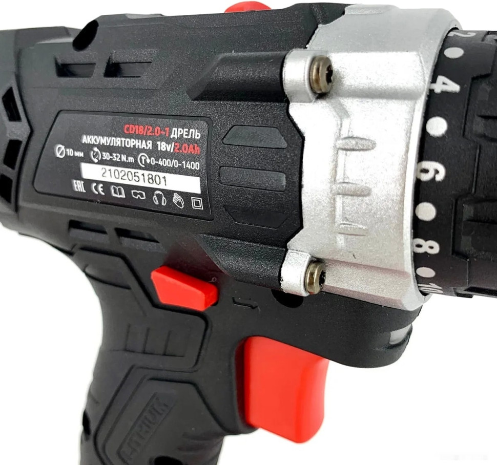 Дрель-шуруповерт Number ONE CD18/2.0-1 (с 2-мя АКБ)