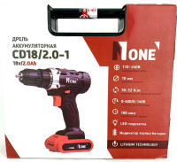 Дрель-шуруповерт Number ONE CD18/2.0-1 (с 2-мя АКБ)