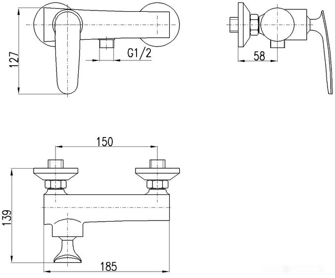 Смеситель Slezak RAV Тигрис TG181.5 (хром)