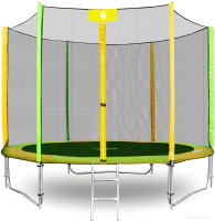 Батут Alpin ATGY-252 2.52 м с защитной сеткой и лестницей