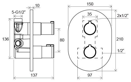 Смеситель Ravak Chrome CR 063.00