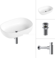 Умывальник Lauter 21836 + клапан 21190CH + сифон 21635CH (хром)