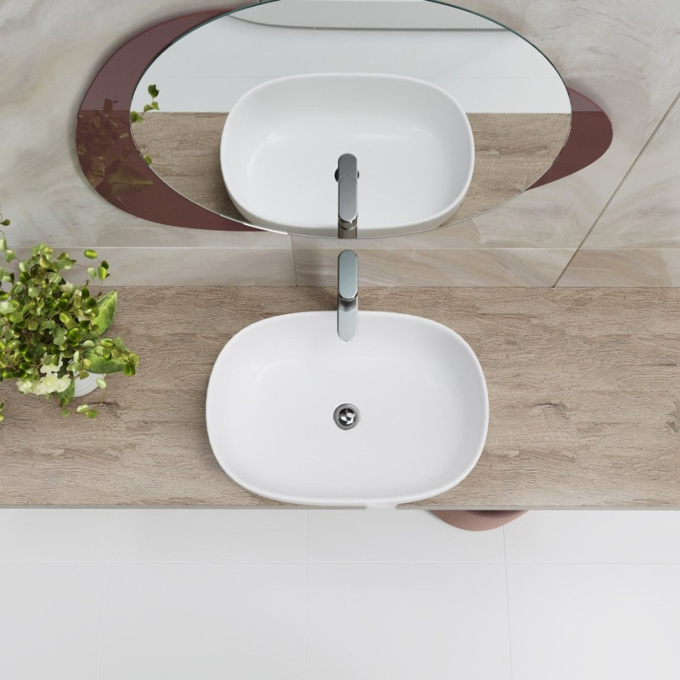 Умывальник Lauter 21836 + клапан 21190CH + сифон 21635CH (хром)