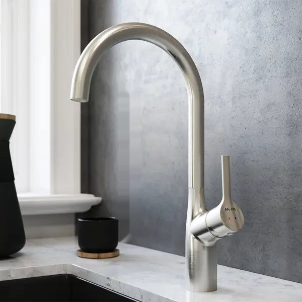 Кухонная мойка Saniteco 6045 Nano + Spike F9S07011 (сатин, с сифоном, дозатором и коландером)