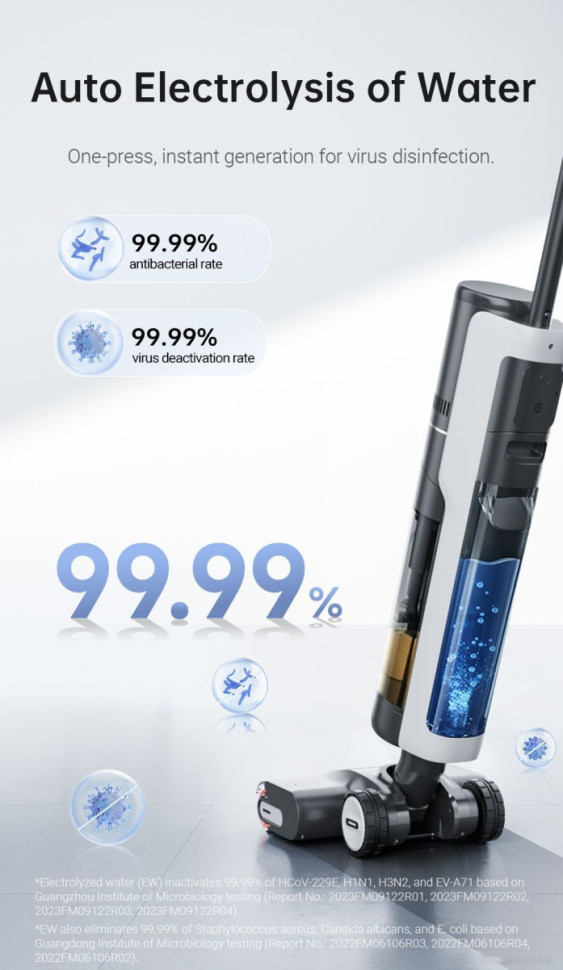 Вертикальный пылесос с влажной уборкой Dreame H13 Pro Wet and Dry Vacuum (международная версия)