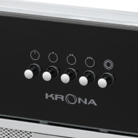 Вытяжка Krona Kate 600 Glass PB (черный)