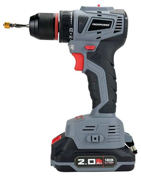 Дрель-шуруповерт Profipower MKBL-18B (с 2-мя АКБ, кейс)