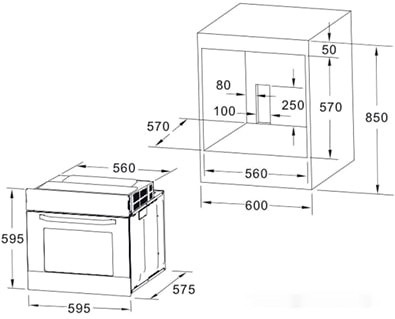 Духовой шкаф AKPO PEA 7008 MMD01 BL