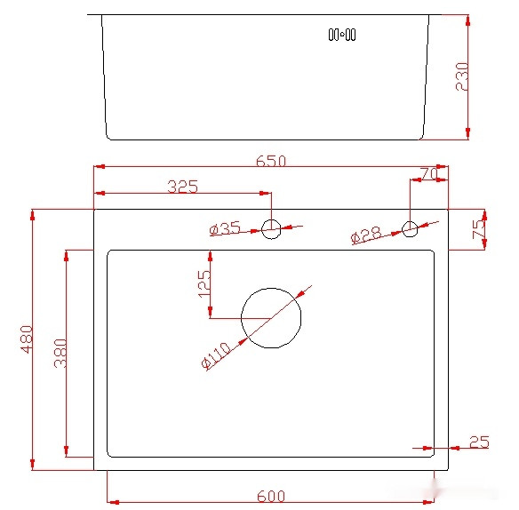 Кухонная мойка Avina HM6548 (нержавеющая сталь)