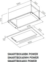 Вытяжка Meferi SMARTBOX60WH Power