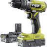 Ударная дрель-шуруповерт Ryobi R18PD2-220S 5133004459 (с 2-мя АКБ, сумка)