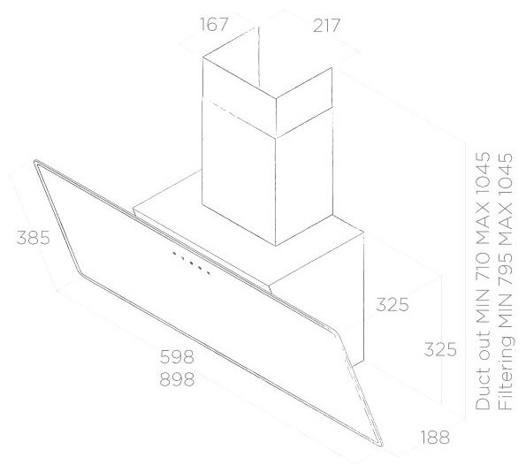 Вытяжка Elica Shire WH/A/60 No Plug