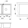 Кухонная мойка Granula 8101 черный