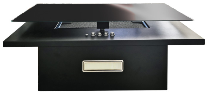 Вытяжка Elikor Коралл 60П-430-К3Д черный/черн.стекло