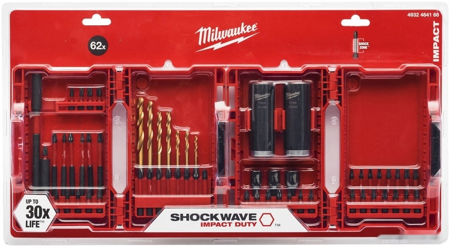 Набор бит Milwaukee 4932464168 (62 предмета)