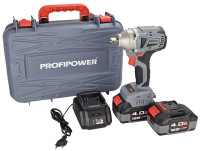 Гайковерт Profipower MKDTW-18B (с 2-мя АКБ, кейс)