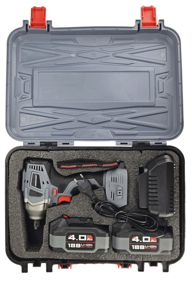 Гайковерт Profipower MKDTW-18B (с 2-мя АКБ, кейс)