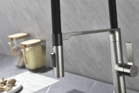 Смеситель Paulmark Barrel BA214029-BS (стальной)