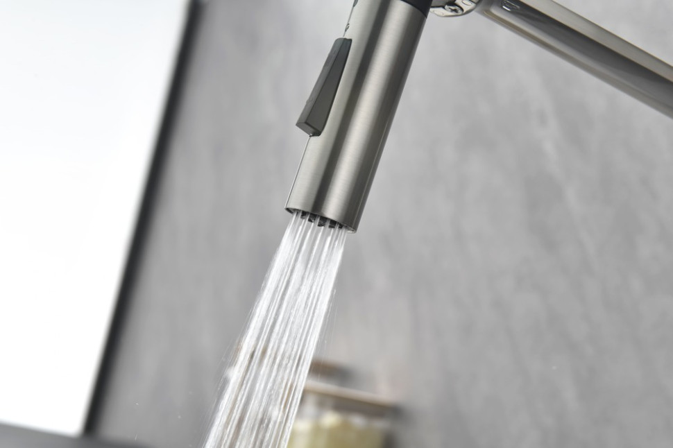 Смеситель Paulmark Barrel BA214029-BS (стальной)