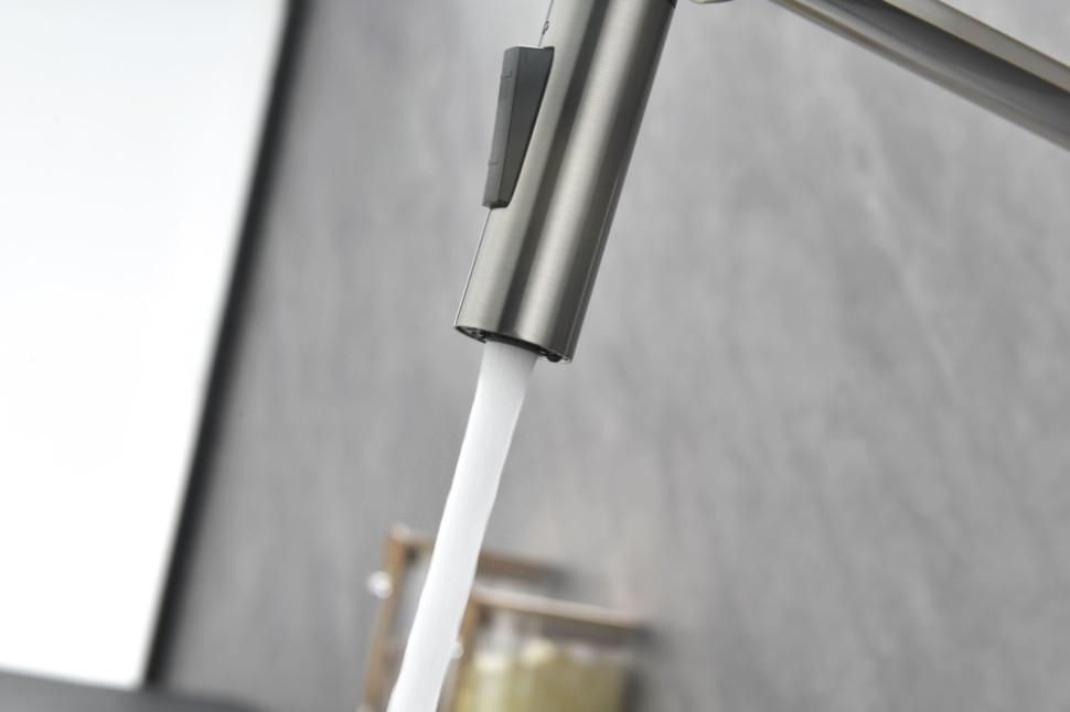 Смеситель Paulmark Barrel BA214029-BS (стальной)