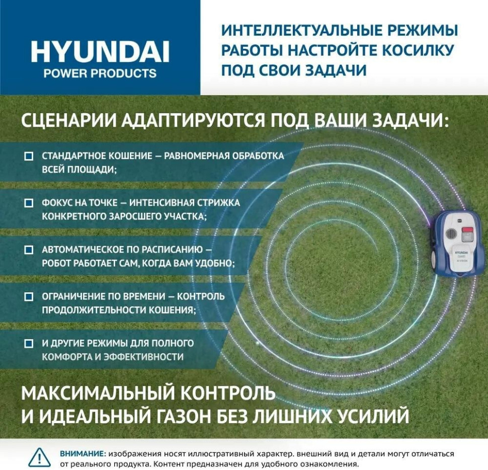 Газонокосилка-робот Hyundai L-Cortex-7