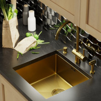 Кухонная мойка Mixline 548566 (золото, 3 мм)