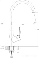 Смеситель GranFest QUARZ GF-Z3424 (терракот)