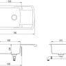 Кухонная мойка AquaSanita Lira SQL101AW (alba 710)