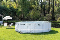 Бассейн INTEX Prism Frame Chevron 26746 (488х122)