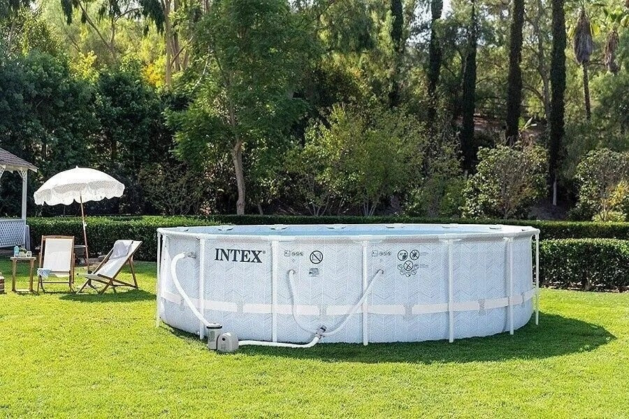Бассейн INTEX Prism Frame Chevron 26746 (488х122)