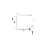 Смеситель Franke Old England золото 115.0315.597