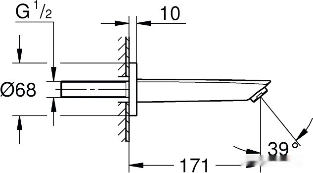Смеситель Grohe Eurosmart 13448003