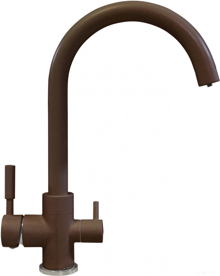 Смеситель Tolero Элара Дуо (коричневый 817)