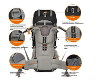 Рюкзак Tramp Thor 90+10 TRP-053 (черный)