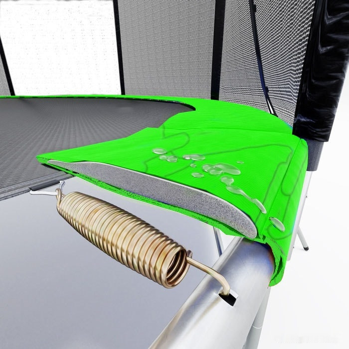 Батут Atlas Sport 312 см - 10ft Basic (с лестницей, зеленый)