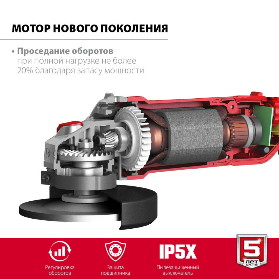 Угловая шлифмашина ЗУБР Мастер УШМ-125-1205 Э