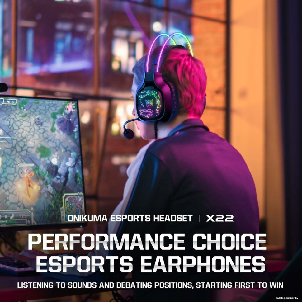 Наушники Onikuma X22 (черный)