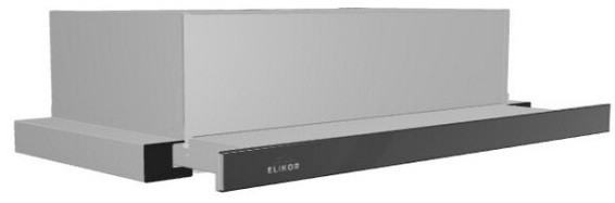 Вытяжка Elikor Интегра Glass 50Н-400-В2Д (нержавеющая сталь/черное стекло) (940979)