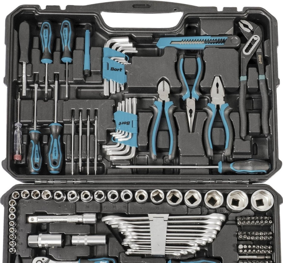 Набор домашнего мастера BORT BTK-150 (150 предметов)