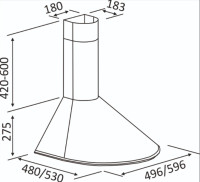 Вытяжка ZorG Technology Viola 750 50 M черная