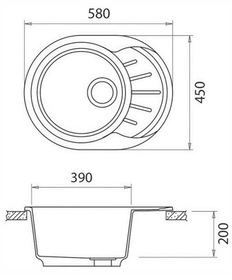 Кухонная мойка Gerhans A03 (Terracot)